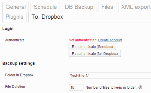 dropbox kopija sajta