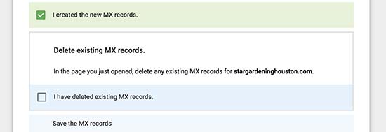 mx record napravljen