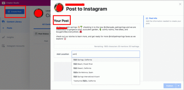 your post instagram fejsbuk objave